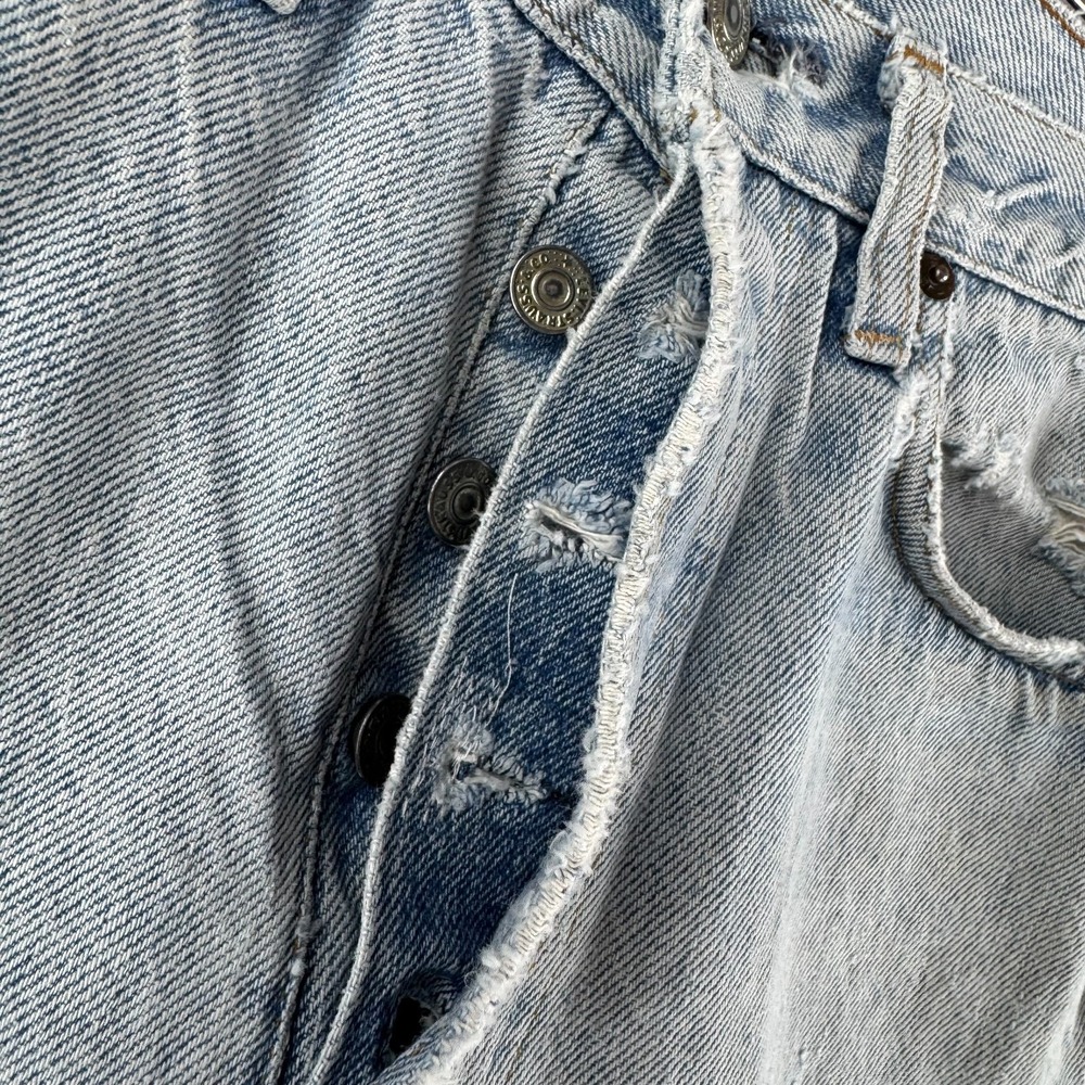 Vintage Levis Jeans Mens Fits 28x32 Blue 501 Straight Leg 80s Made in USA - Picture 6 of 16